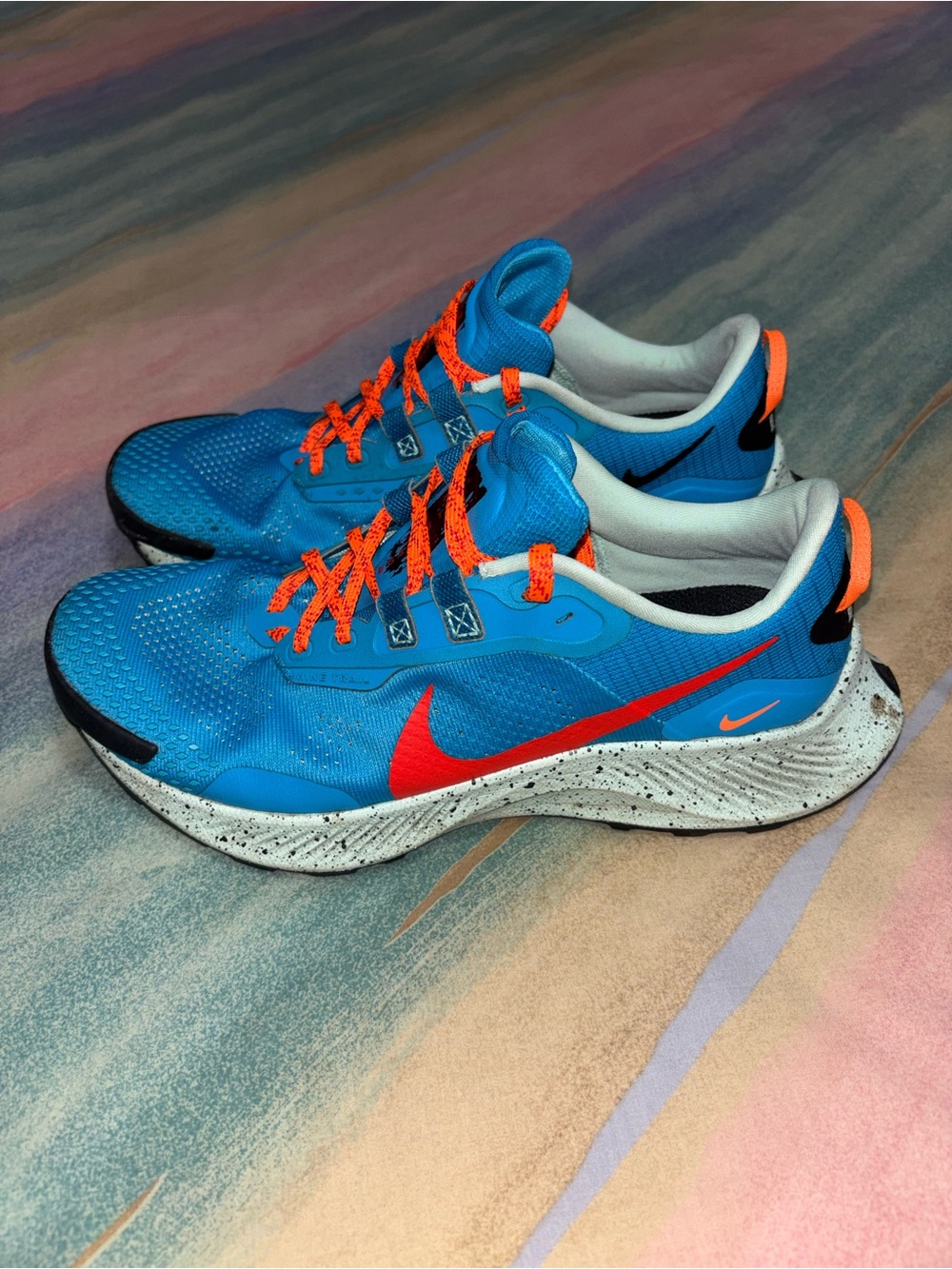 Nike Pegasus Trail 3 Laser Blue Red Men’s Trail Running Shoes men’s 7.5 /women 9